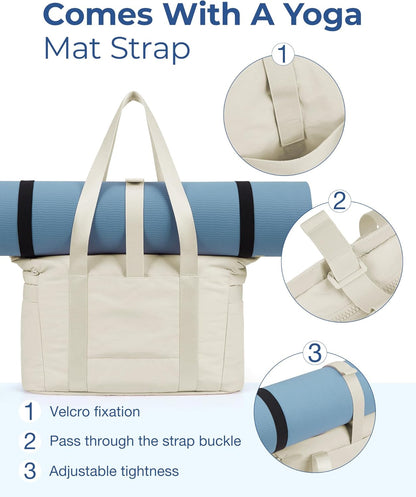 Schultertasche aus Stoff für Damen und Herren, Alltag, Büro, Reisen