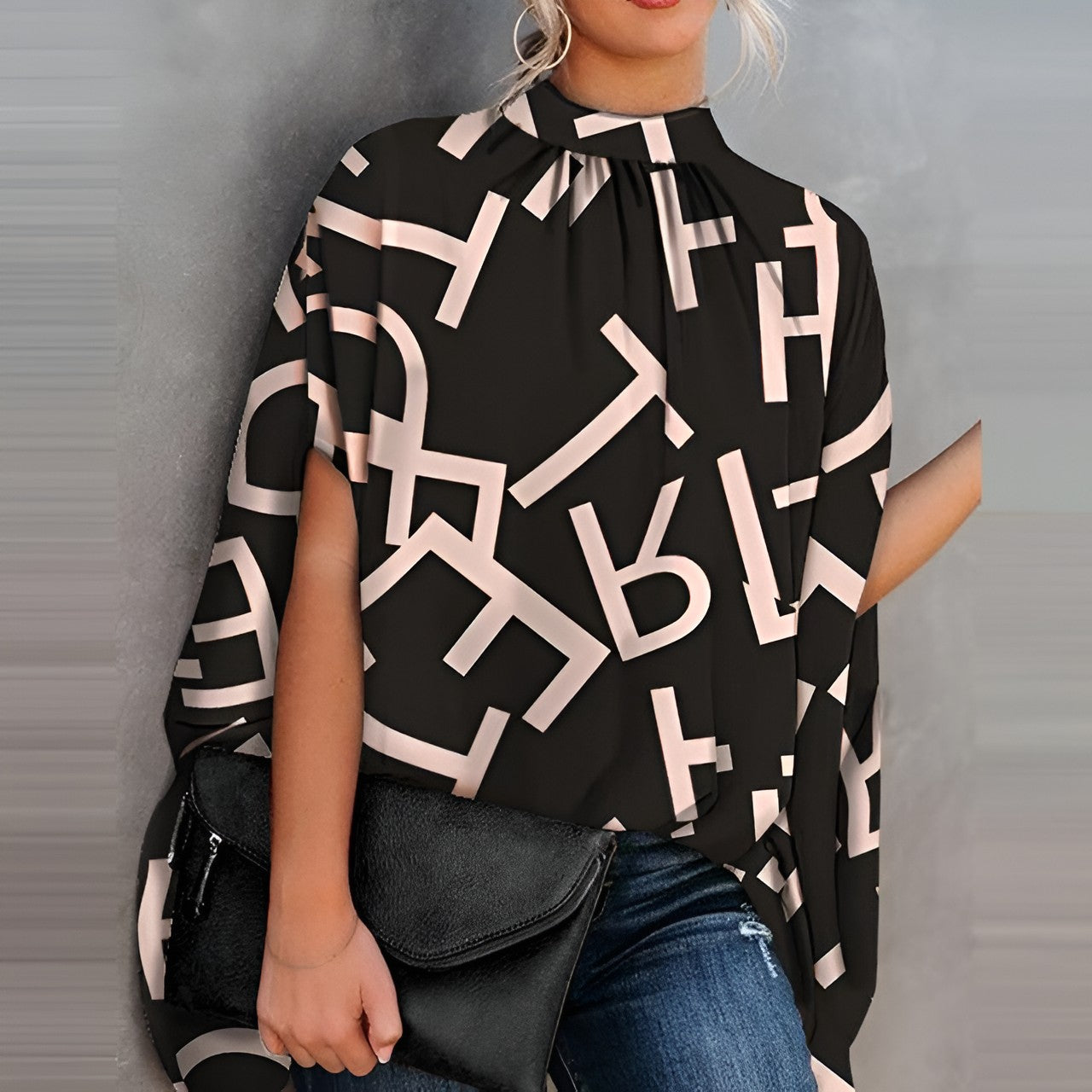 Damen Bluse Elegant Stoff Seide Farbe Weiß