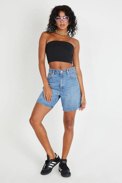 Damen Relaxed Fit Denim Shorts