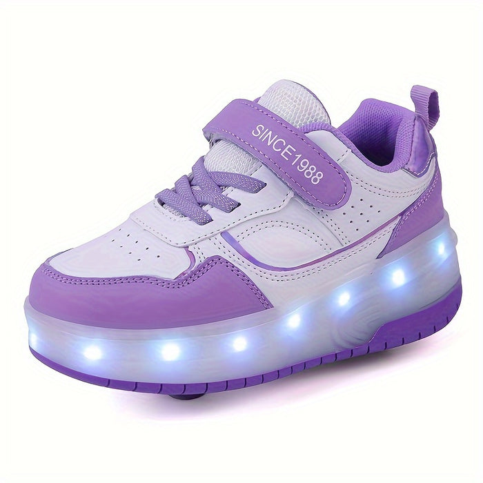 Kinder Lichtroller Sneaker Leuchtschuh Farbenfroh