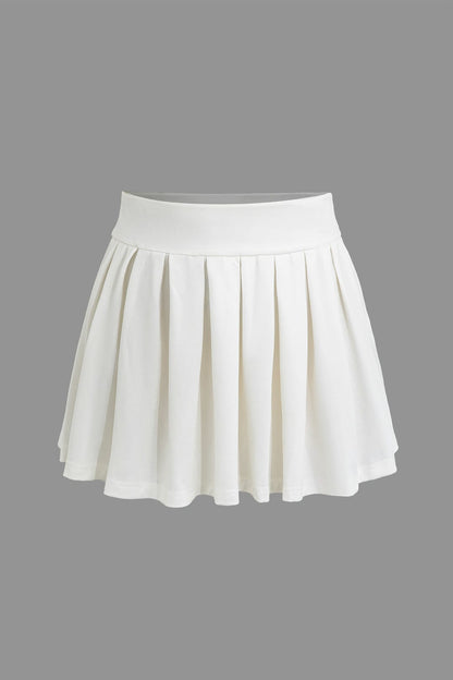 Damen Zweiteiler-Set mit Weste und Faltenrock Elegantes Design