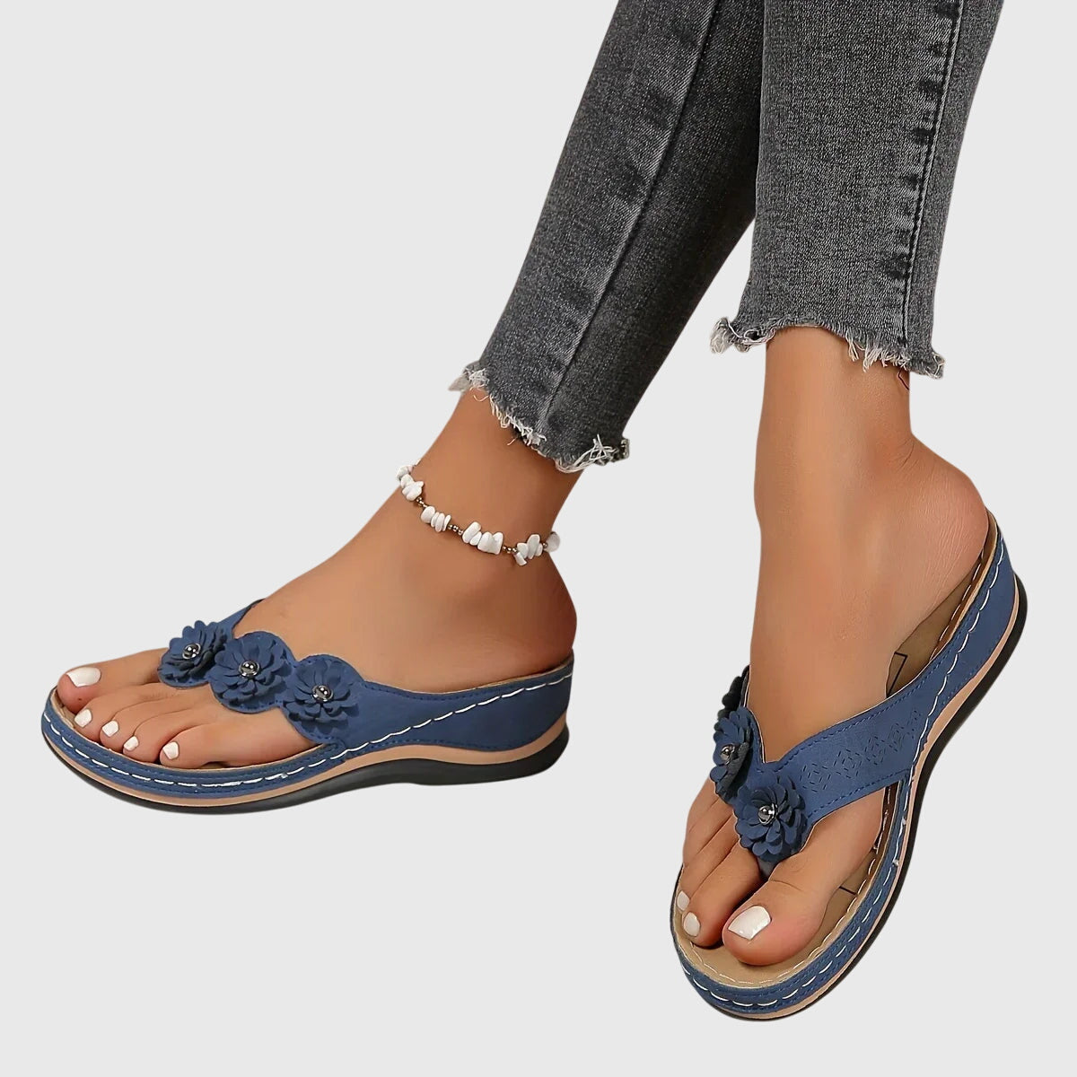 Damen Slip-On Sandalen Lässig