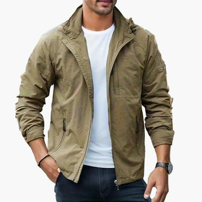 Norvielle Herren Cargo Sommerjacke Wasserfest Atmungsaktiv