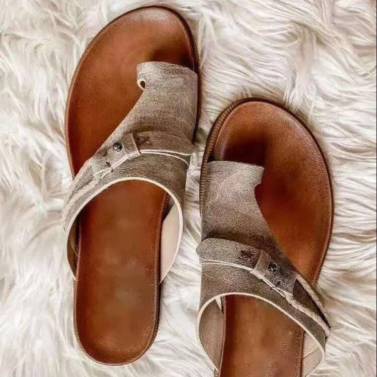 Norvielle Damen Retro Sandalen