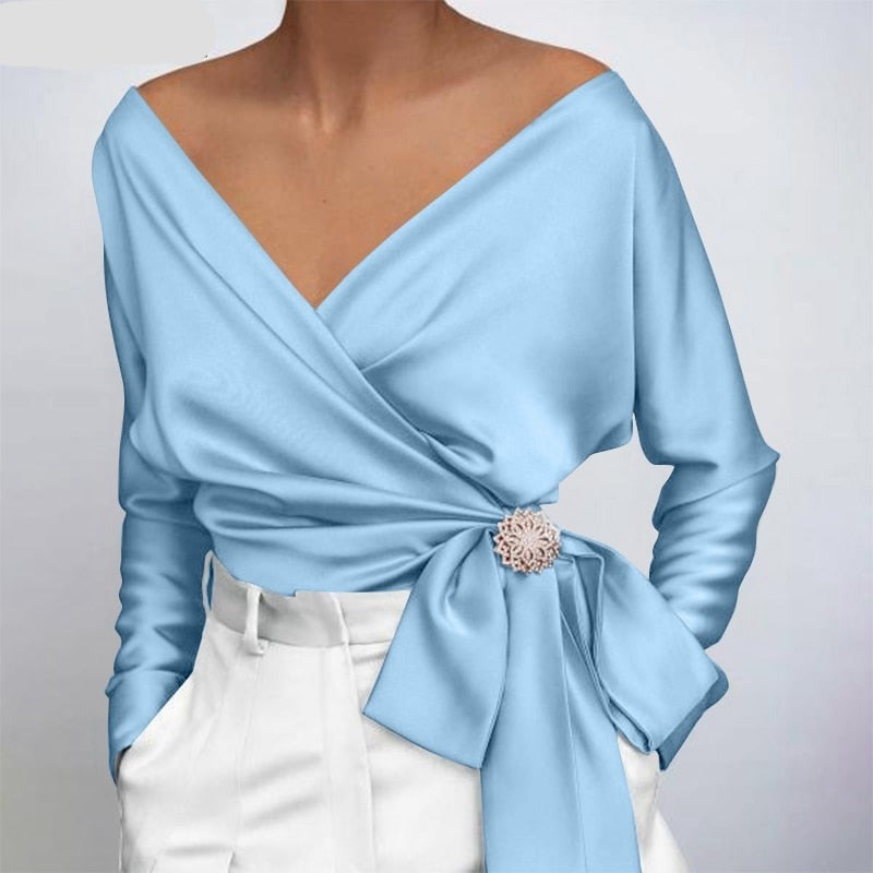 Damen Sommerbluse Leicht Elegant Bluse
