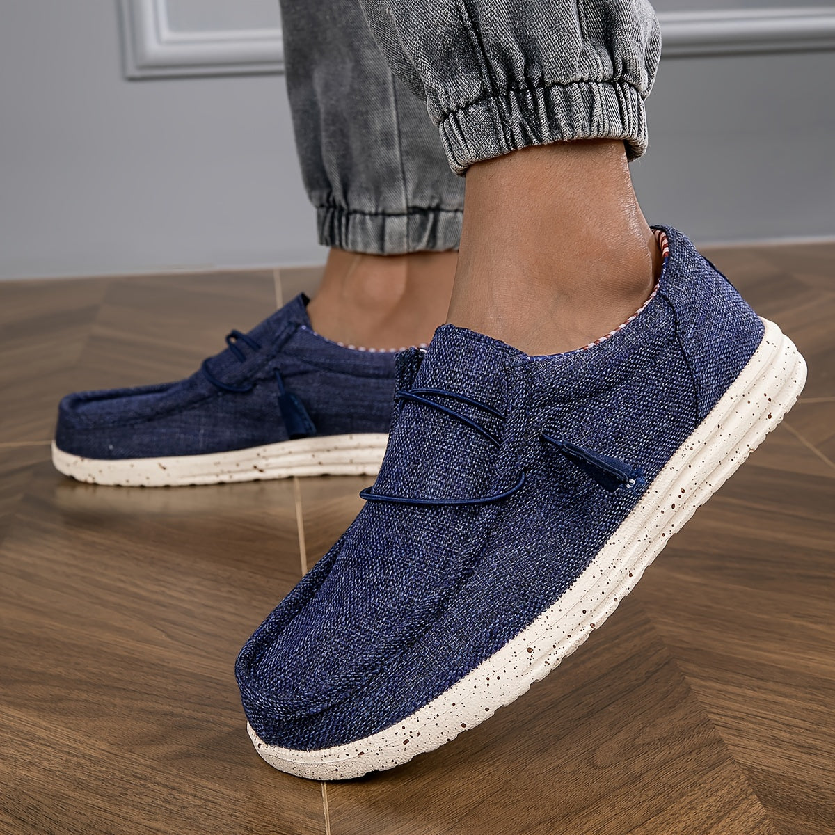 Herren Mokassin Slipper Leicht Bequem