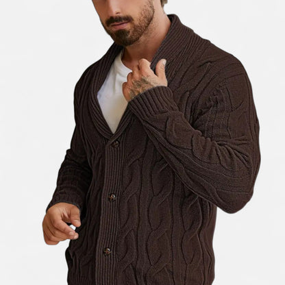 Herren Strickcardigan Klassisch mit Knöpfen