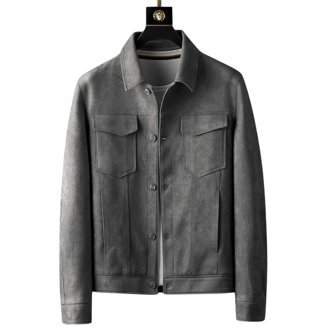 Norvielle Herren Suede Lederjacke