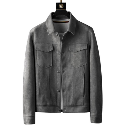 Norvielle Herren Suede Lederjacke