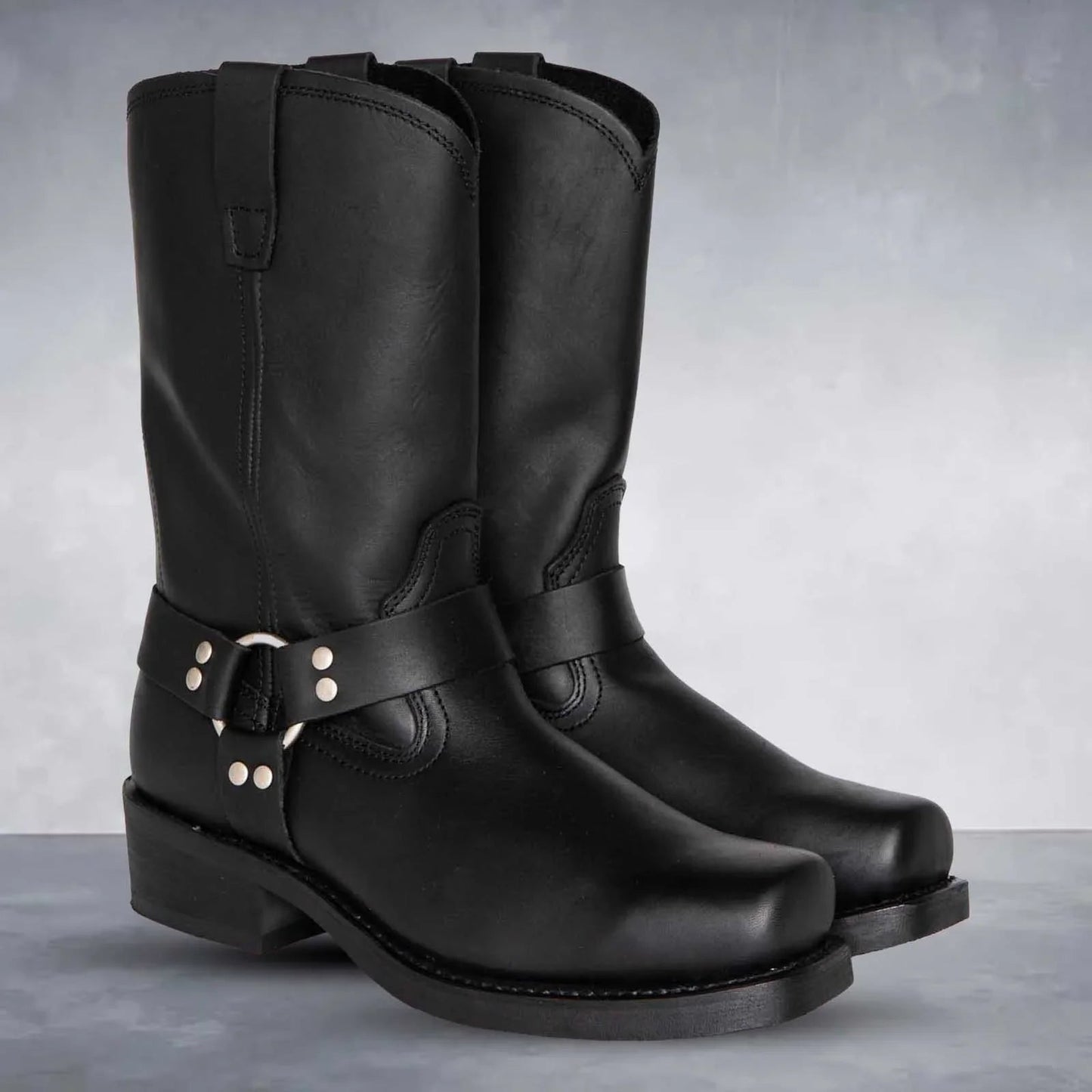 Cowboy-Stiefel Leder Knöchelhoch