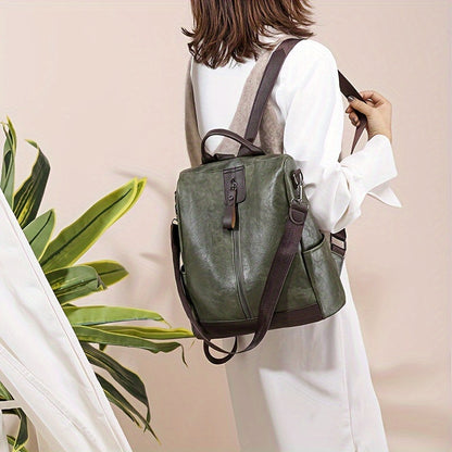 Damen Anti-Diebstahl Rucksack Veganer Stadt-Backpack