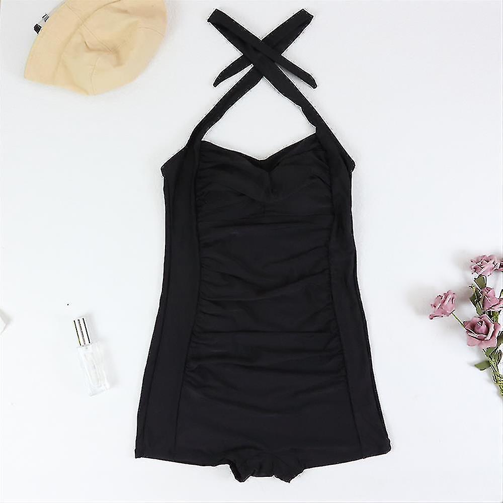 Norvielle Damen Boyleg Badeanzug Sportlich