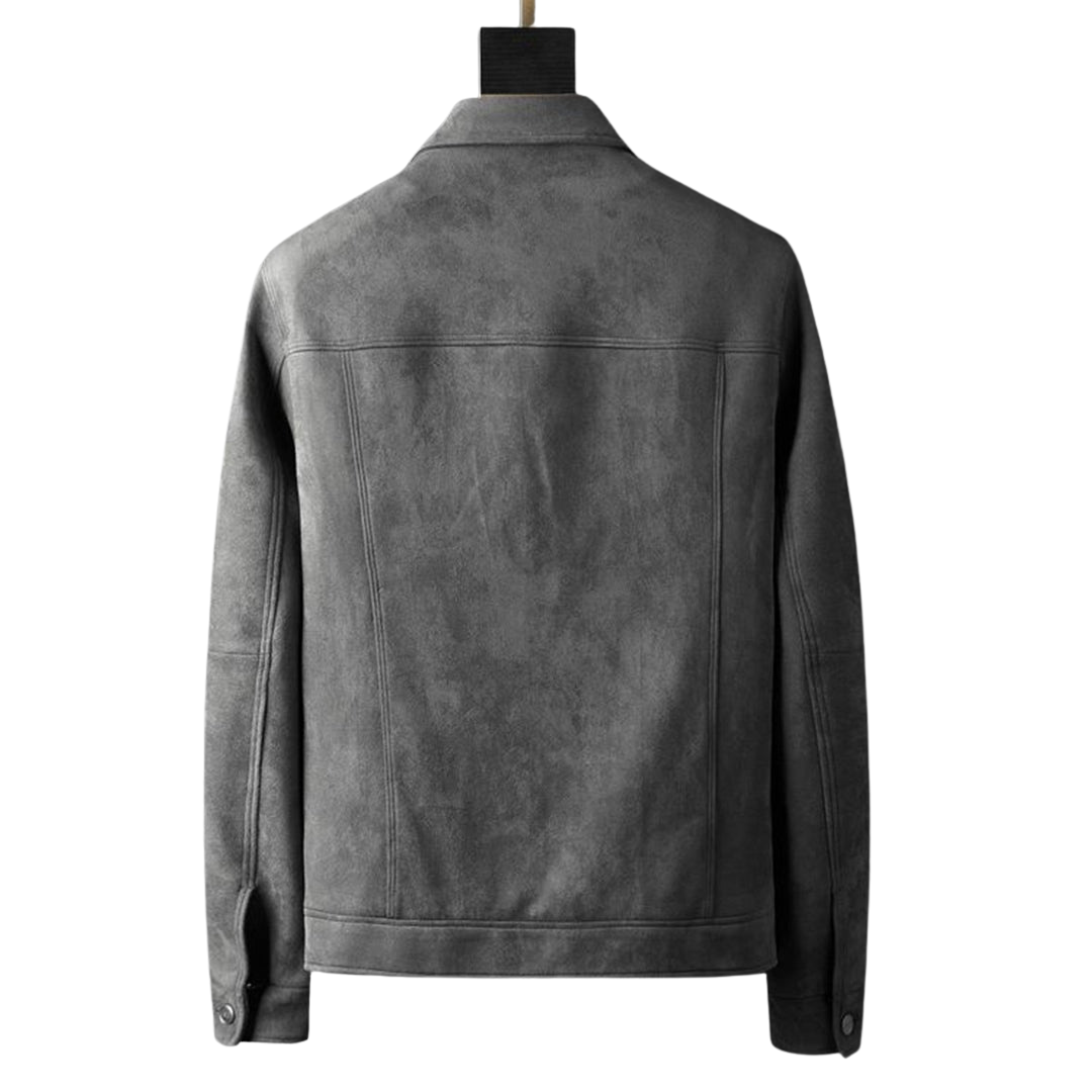 Norvielle Herren Suede Lederjacke