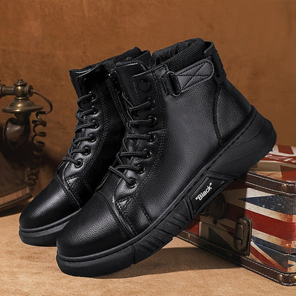 Herren Winterstiefel Hohes Schaft Schnürung