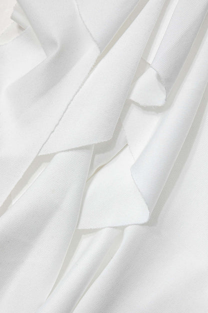 Damen Maxikleid mit Volant-Details Elegantes Bandeau-Design
