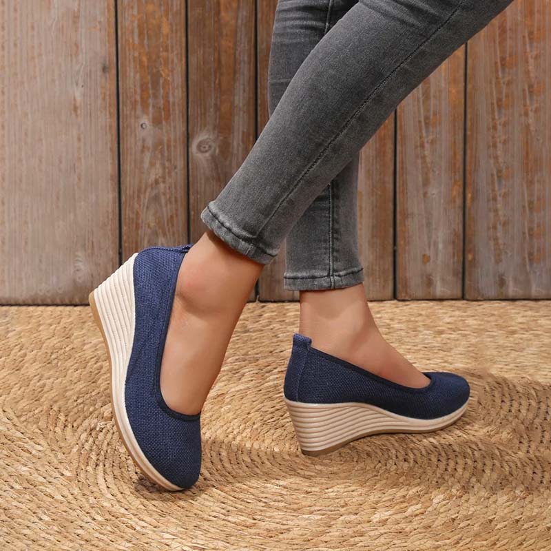 Norvielle Damen Keilschuhe Lässig