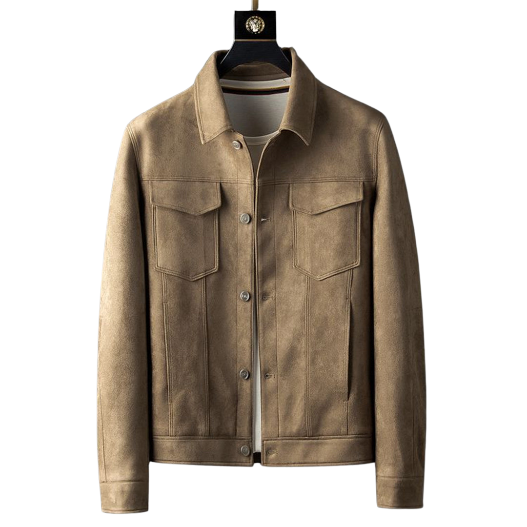 Norvielle Herren Suede Lederjacke