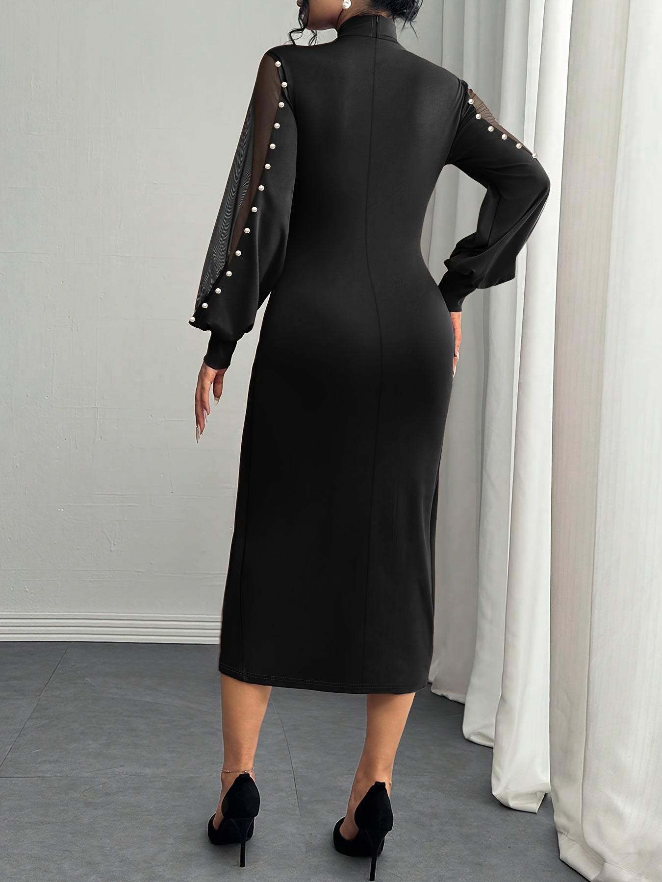 Elegantes Damenkleid Fließende Ärmel