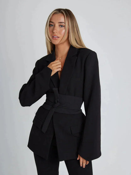 Norvielle Damen Blazer Gürtel