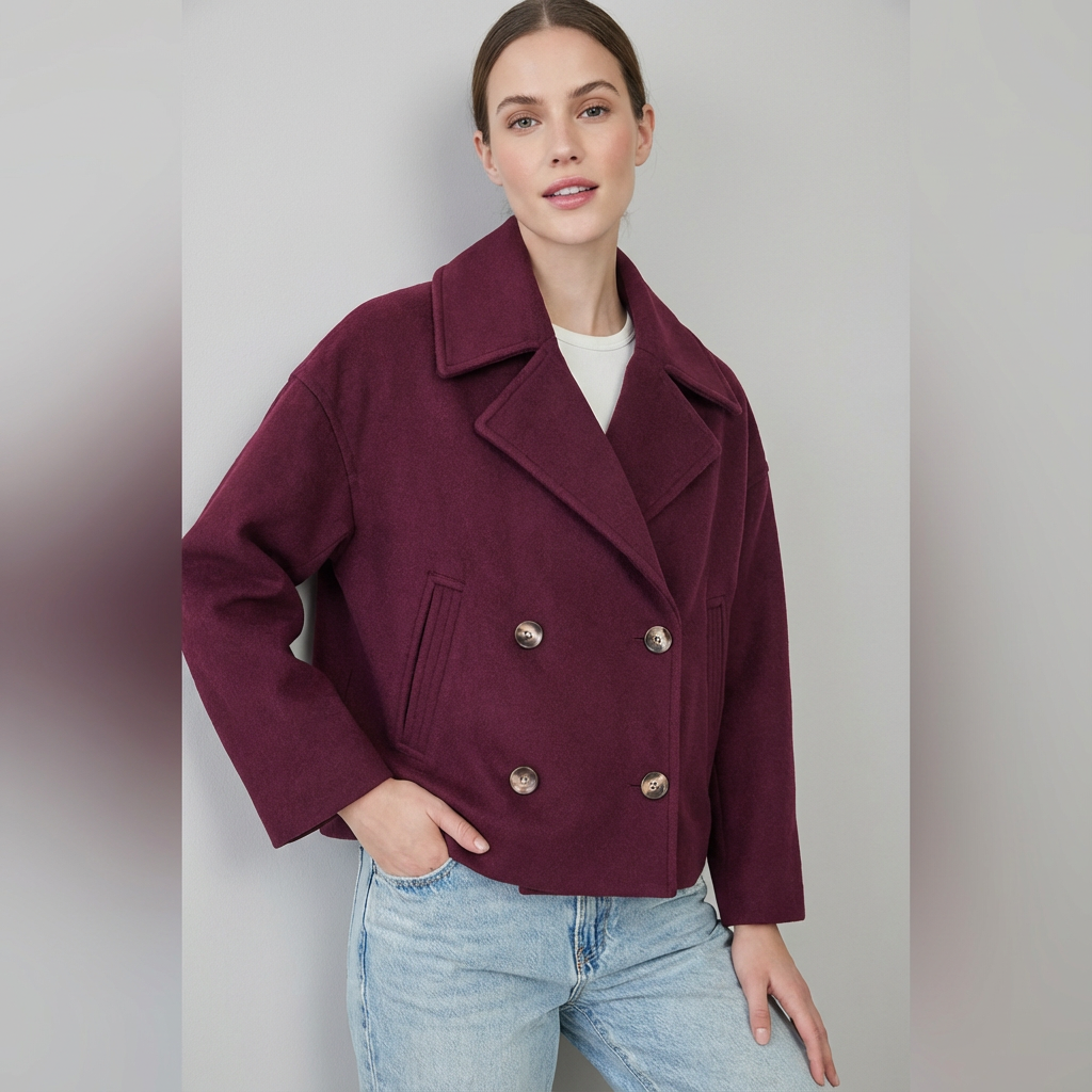 Damen Kurzjacke Reverskragen