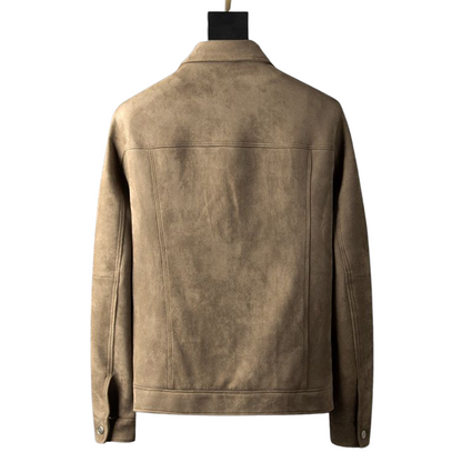 Norvielle Herren Suede Lederjacke