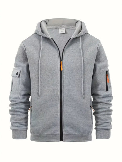 Janosch Herren Hoodie Full-Zip mit Taschen Modern - Norvielle