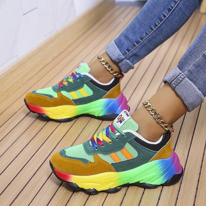 Bunte Damen Orthopädische Laufschuhe Stil