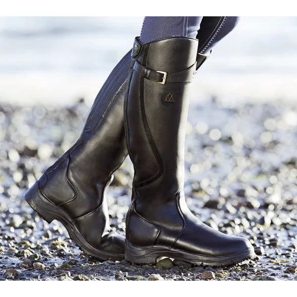 Kniehohe Reitstiefel Klassischer Look Profilsohle