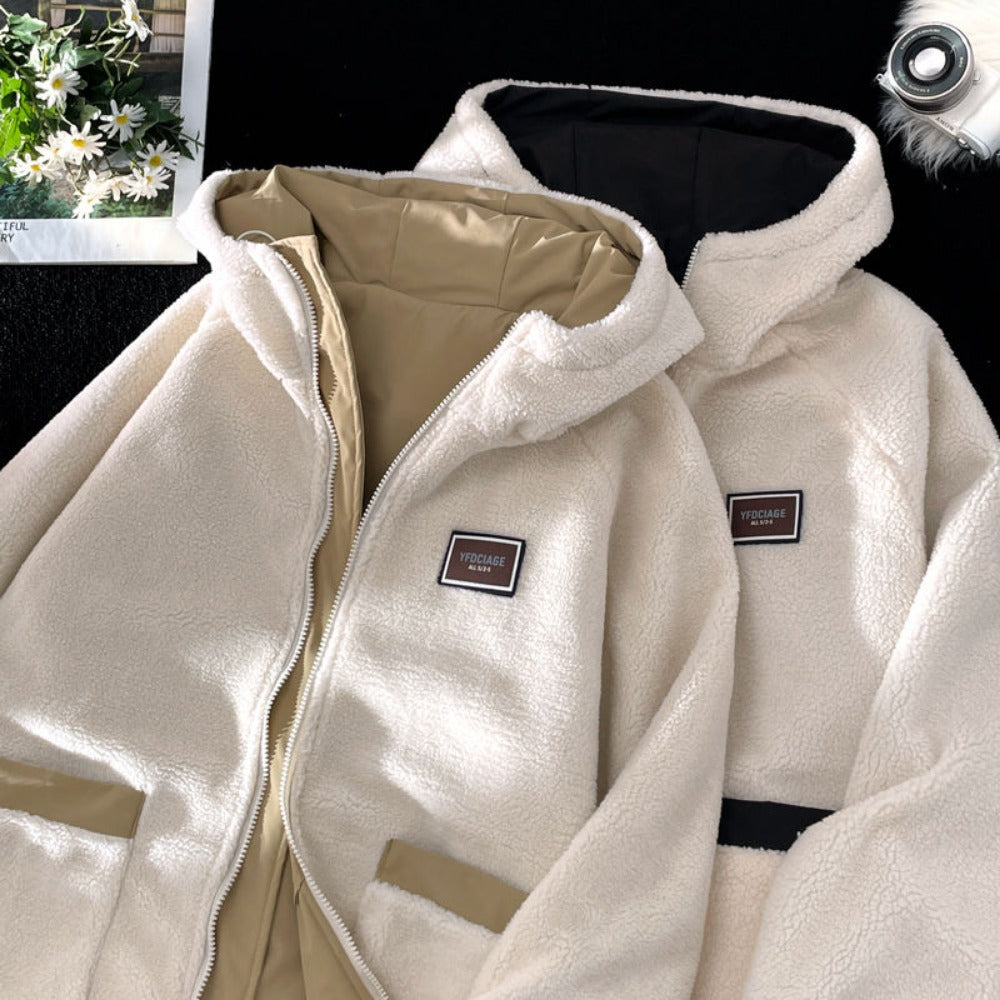 Gabriel Herren Kapuzenjacke Fleece Wendbar