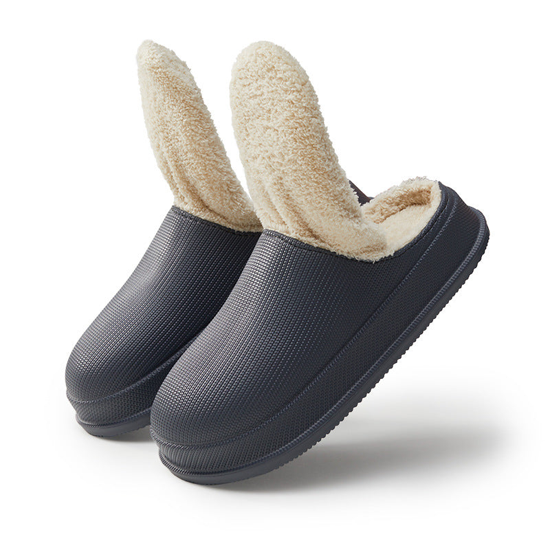 Norvielle Damen Slipper Wollfutter Warm Beige