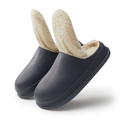 Norvielle Damen Slipper Wollfutter Warm Beige
