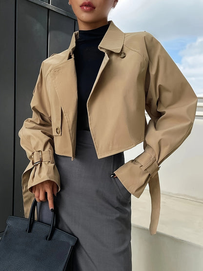 Damen Kurz-Trenchcoat High-Fashion