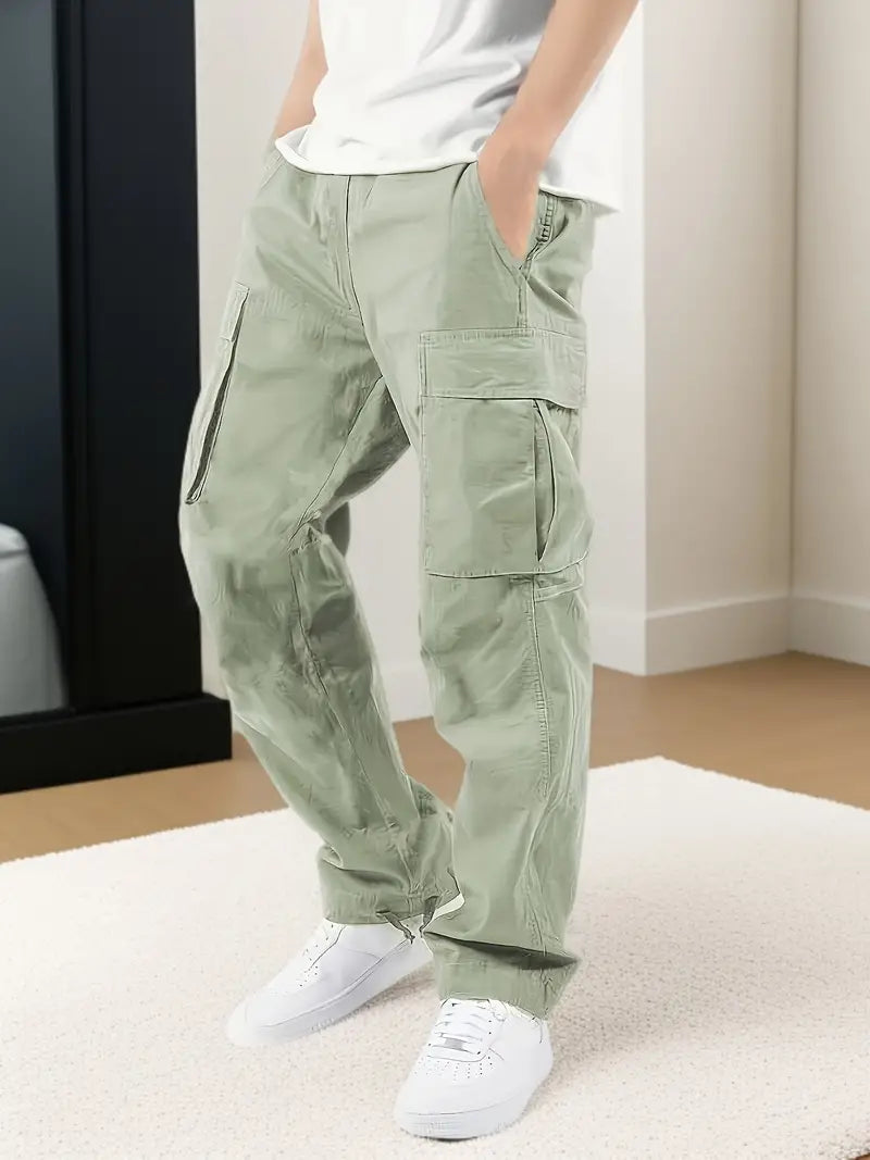 Herren Jogginghose Elastischer Bund Taschen