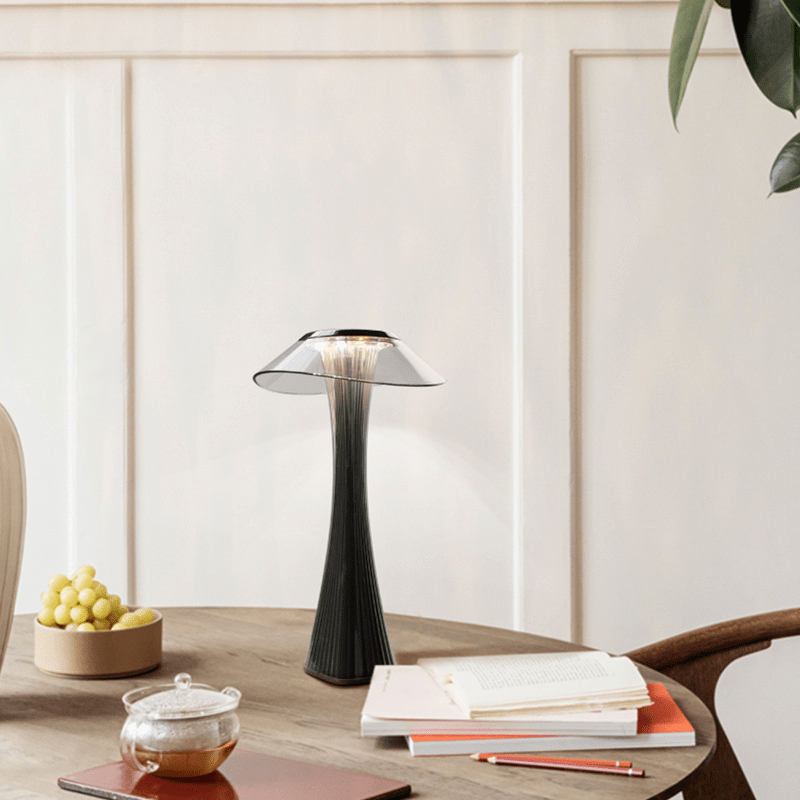 Kristall LED Tischlampe Kabellos Touch Dimmer Farbwechsel