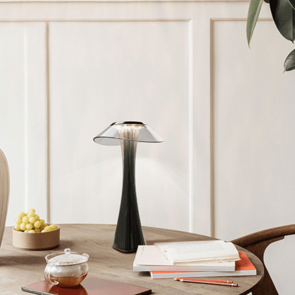 Kristall LED Tischlampe Kabellos Touch Dimmer Farbwechsel