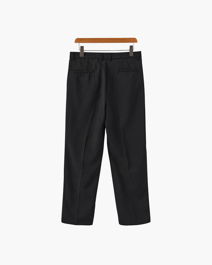 Enzo Herren Anzughose High-Waist Weites Bein