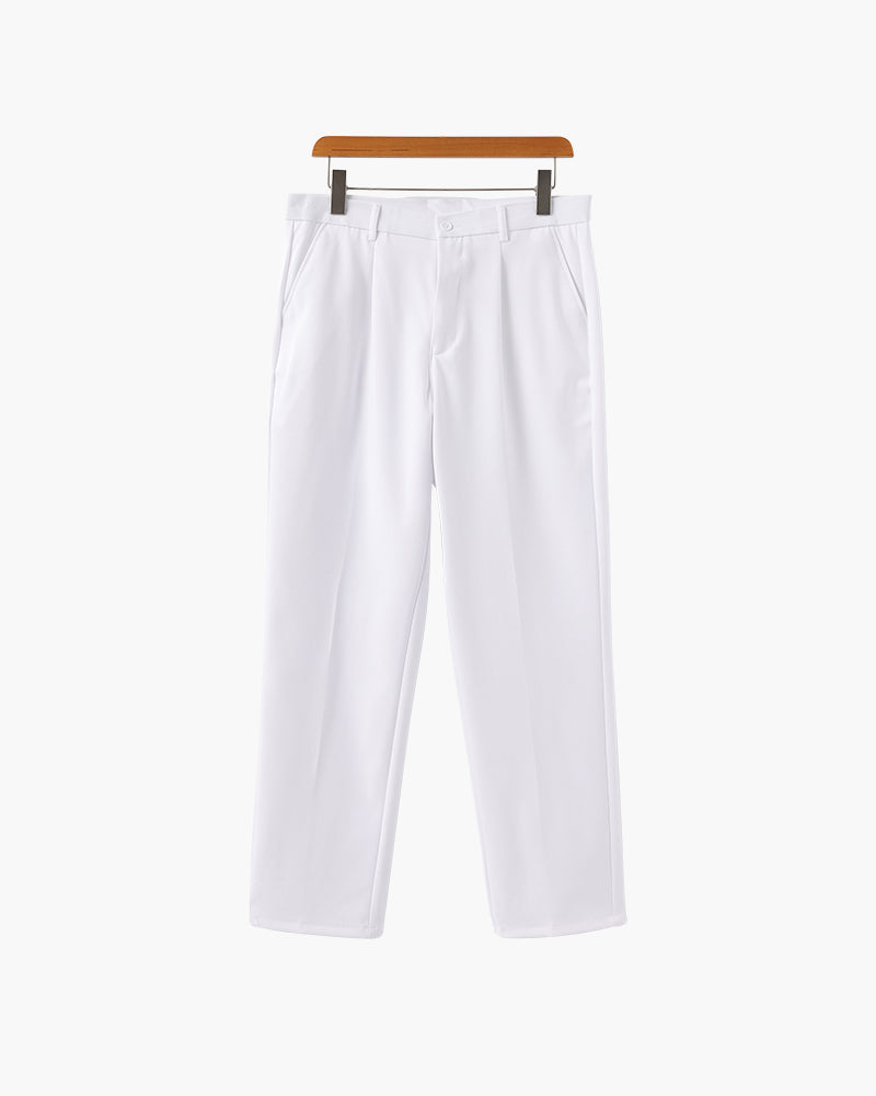 Enzo Herren Anzughose High-Waist Weites Bein