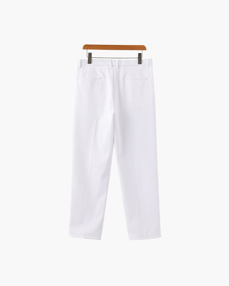 Enzo Herren Anzughose High-Waist Weites Bein