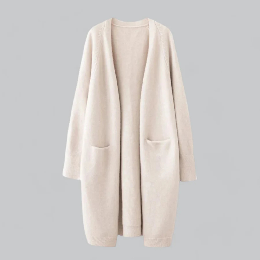 Norvielle Damen Strickjacke Lang Weich
