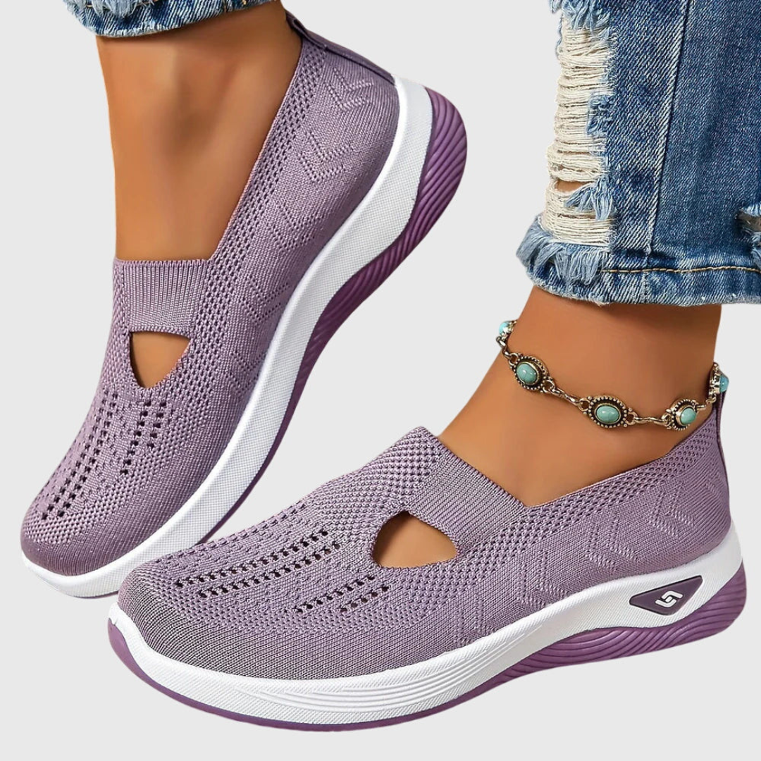 Damen Strick Sneakers Atmungsaktives Material