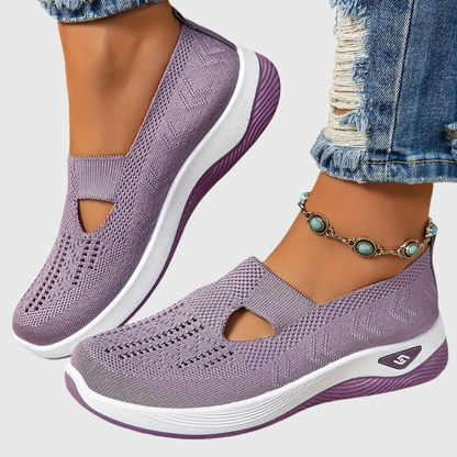 Damen Strick Sneakers Atmungsaktives Material