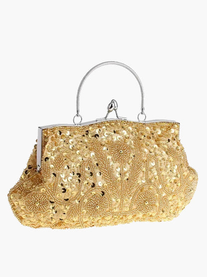 Adina Damen Handtasche Bestickt Vintage Stil