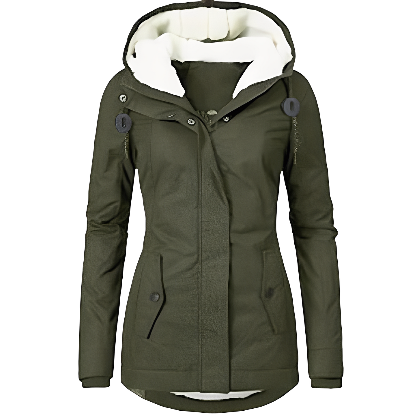Wasserdichte Samtjacke Damen Kapuze