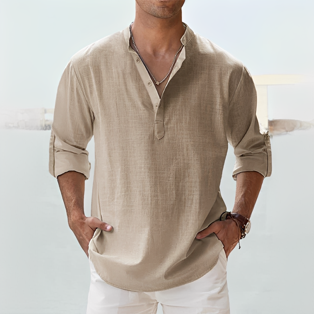 Herren T-Shirt Bequem Baumwolle Weiß