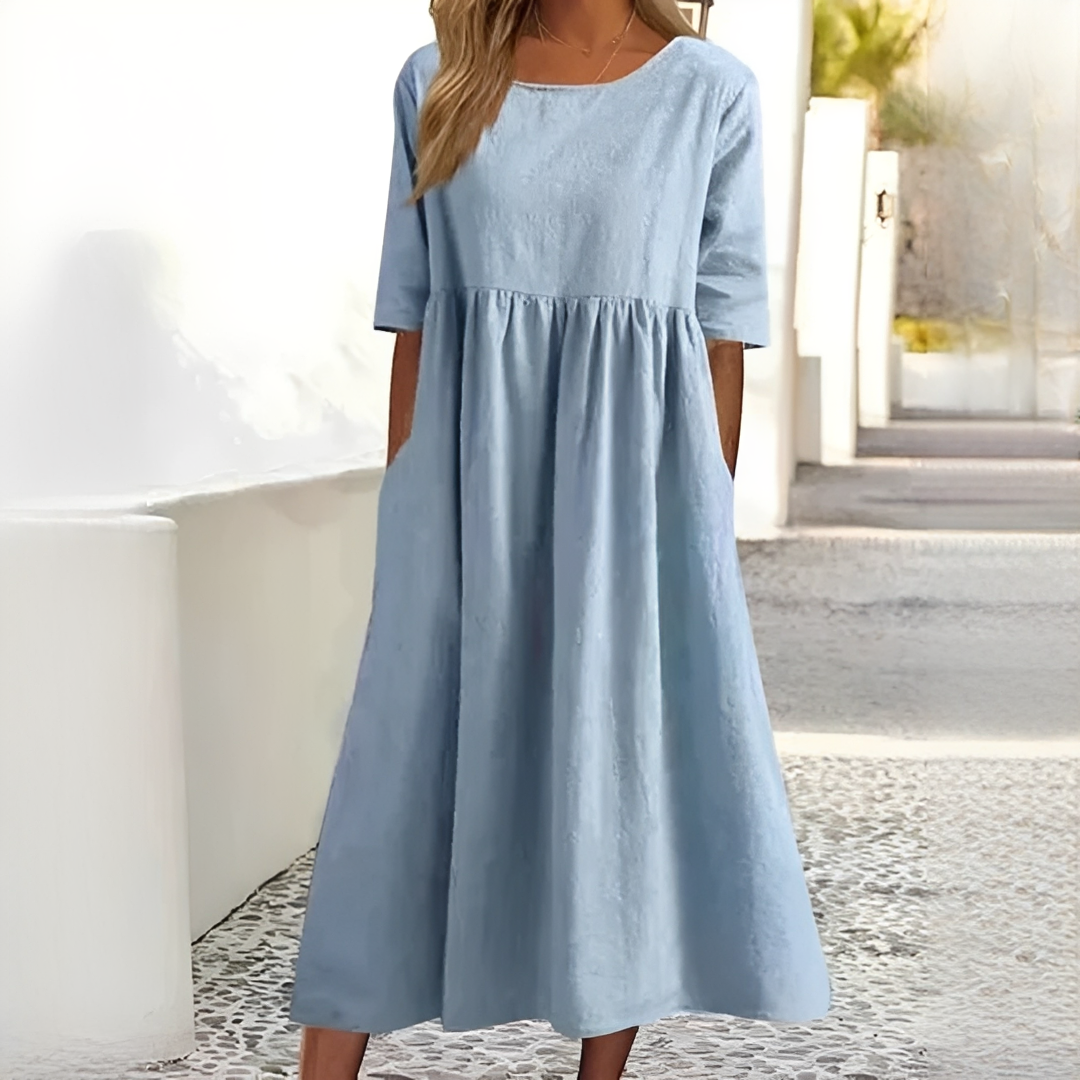 Ivanna Damen Sommerkleid Leichtes luftiges Design