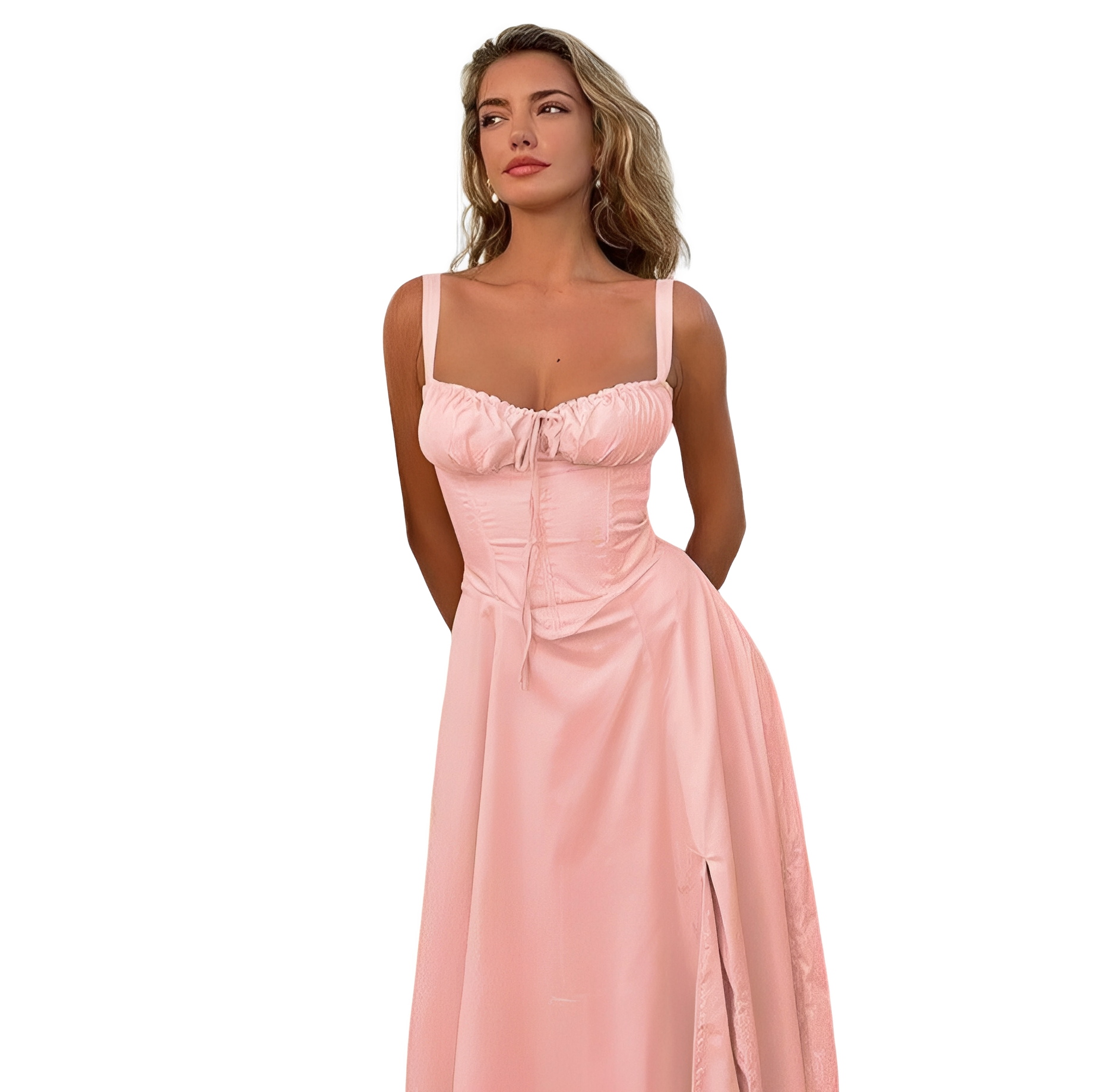 Damen Korsett Midikleid Elegantes Design - Norvielle