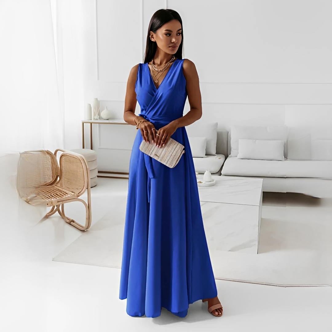 Quiana Damenkleid V-Ausschnitt Elegant
