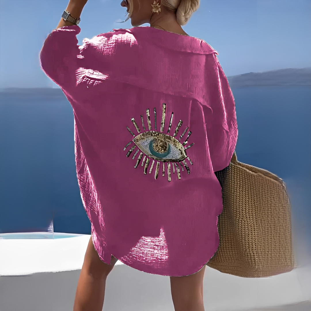 Dilaria Damen Sommerbluse Leicht Modern
