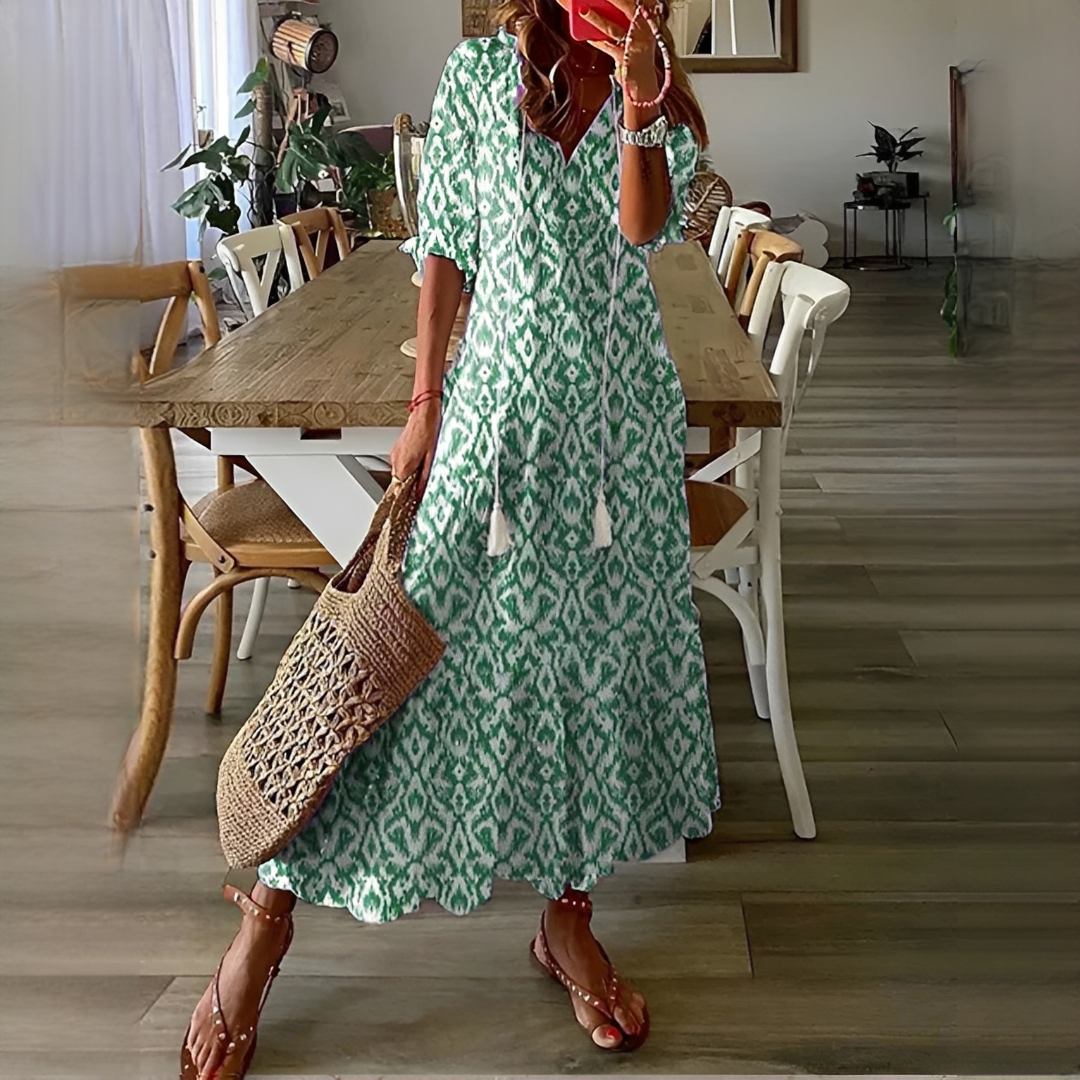 Damen Sommerkleid Leichtes Kleid Pastellfarben - Norvielle