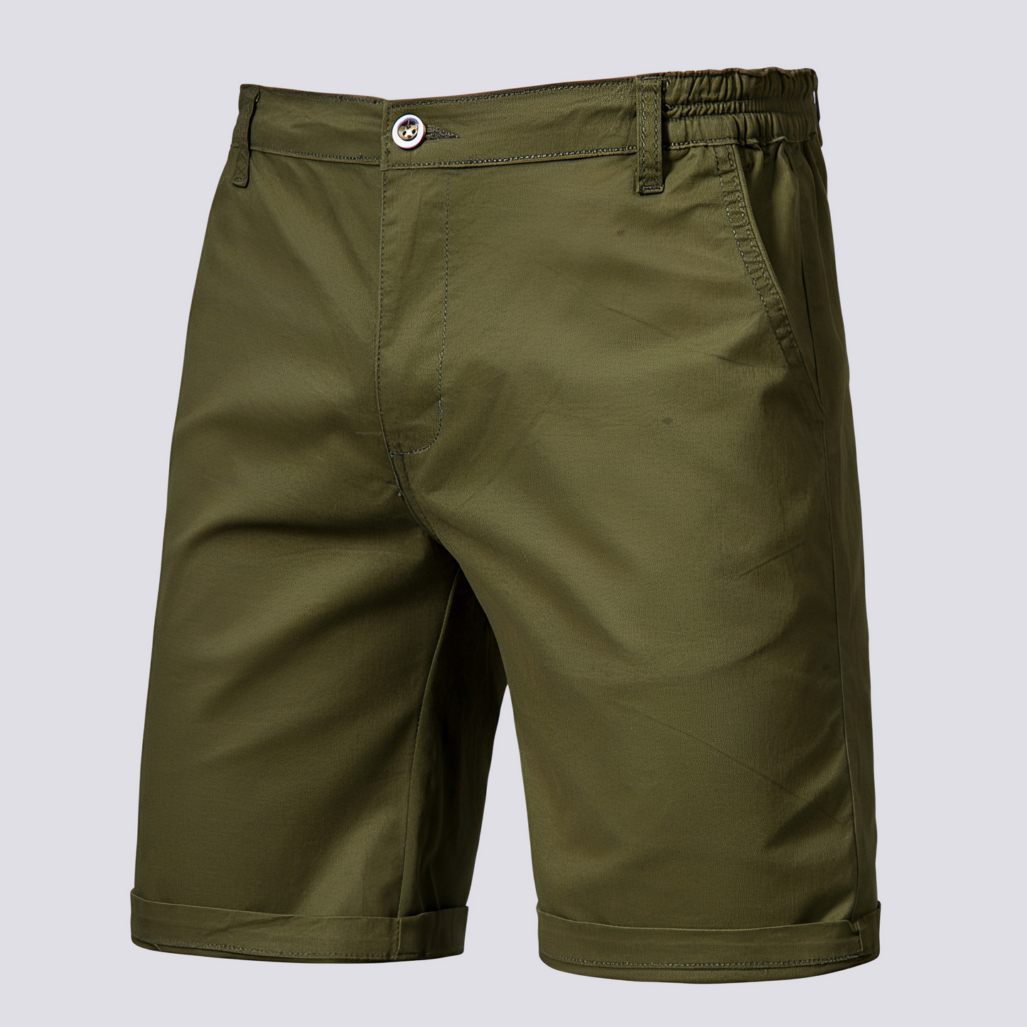 Herren Shorts Gerade Geschnitten Leicht Beige